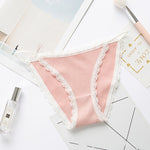 2023 Sexy Women's Panties Breathable Cotton Underwear Sweet Lace Lingerie Cute Female Briefs Comfort Striped Underpants Hot Sale