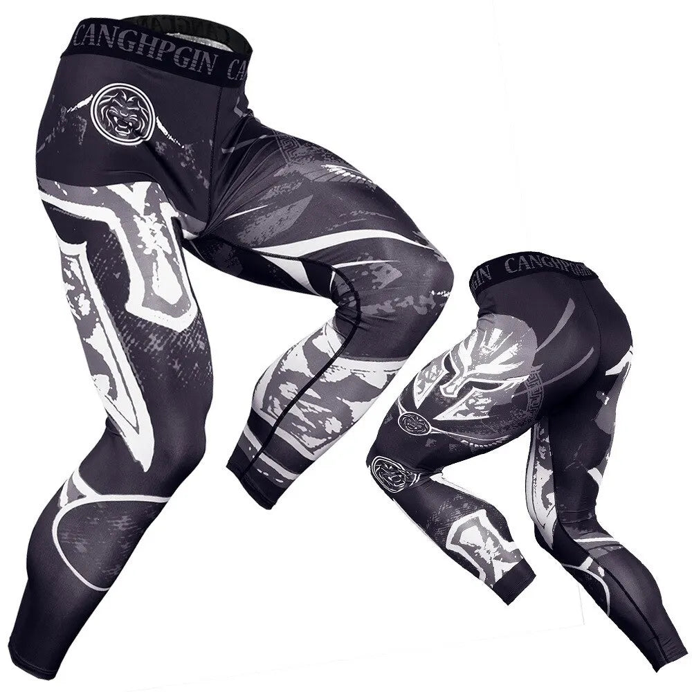 Men's Sports Pants Compression Quick Drying Fitness Leggings Men's Sportswear Training Basketball Leggings Gym Running Pants
