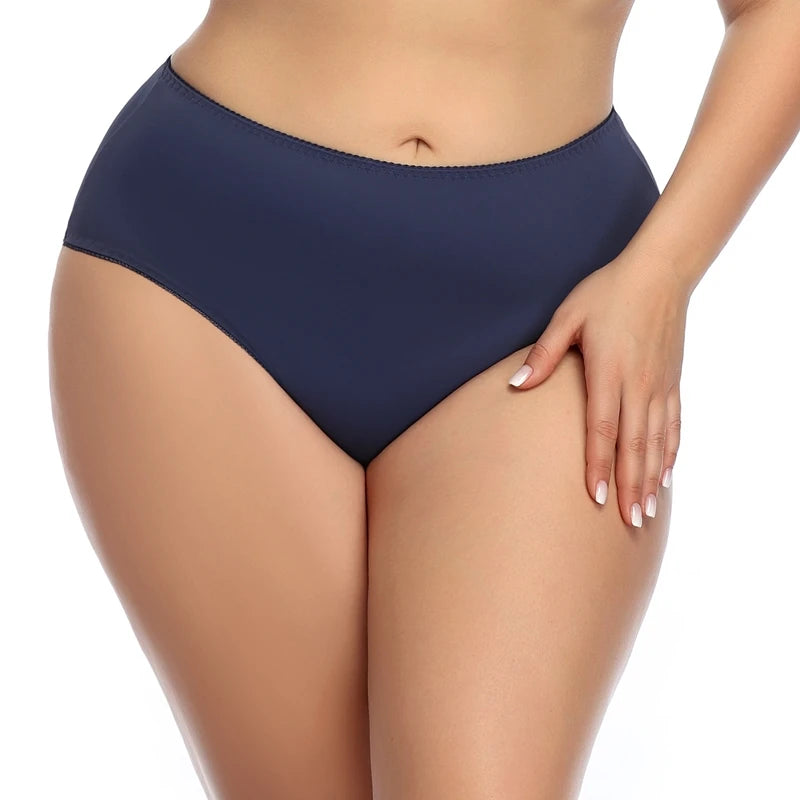 BEAUWEAR Big Size Panties for Woman Plus Size Underwear Plain Thin Underpants 0XL 1XL 2XL 3XL 4XL 5XL-2025#P