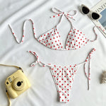 2026 Sexy Bikinis Micro Thongs Swimsuit Women Bathing Suit Rings Biquini Bandage Beachwear Print Swimwear Brazilian Bikini Sets