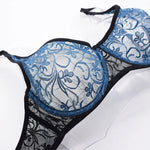 Womens Underwear Lace Bras Underwire BH Hollow Out Embroidery Sexy Lingerie Tops Plus SizeBrassiere A B C D Cup