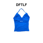 DFTLFNew Women Seamless V-neck Sports Vest Breathable Sleeveless Yoga Top Detachable Padding Slim Fit Gym Running Workout Athlet