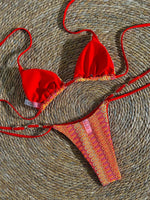 2026 Printed Mesh Halter Bikini Women Swimsuit Female Swimwear Two Pieces Bikini Set High Cut Bather Bathing Suit Swim Beachwear