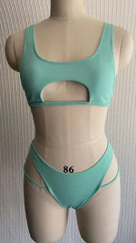 Micro Bikini 2022 Sexy Women Swimsuit Female Rib Bikini Set Push Up Women Swimwear Brazilian Biquini Cut Out Neon Bathing Suit