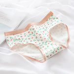 Cotton Panties Comfy Underwear Women Low Waist Briefs Female Underpants Lingerie Ladies Pantys M-XL Cherry Printed Design