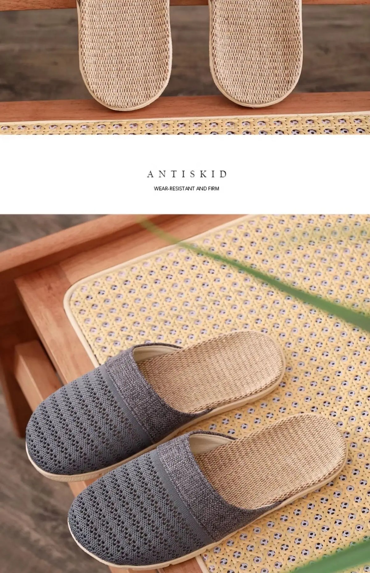 Women Indoor Linen Slippers 2025 Spring Summer Shoes Anti-slip Light Weight Breathable Lace Couples Home Floor Slides