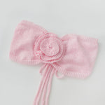 Women’s Two Piece Summer Outfits Solid Color Strapless 3D Flower Tube Tops and Long Skirt Set Knitted Holiday Beachwear