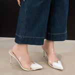 2026 summer new patent leather nude color thin heel pointed high-heeled sandals with a transparent and sexy