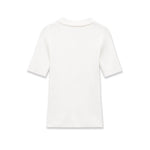 Fashion Casual Short-sleeve Collar Knit Shirt Women White Shirt Short Sleeve Button Down Casual Top For Summer Daily Wear O9JO