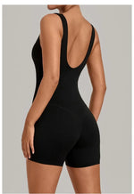 Women's Seamless Yoga Jumpsuits Fitness Sports Gym Beauty Backless Slim Fit Sling One-piece Running Workout Training Bodysuits