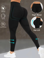 Womens Sports Yoga Leggings High Waisted Butt Lifting Stretchy SweatpanT Ideal for Running Gym Workout Premium Athletic Leggings