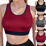 Women Sports Bra High Elastic Support Racerback Yoga Top Comfortable Breathable Workout Crop Top No Pads Underwear For Gym Yoga