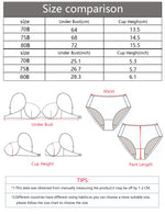 Women's Sweet Plaid Pattern Bra with Steel Ring Gathered Push-Up Adjustable Straps Comfortable Fitting Underwear B6113