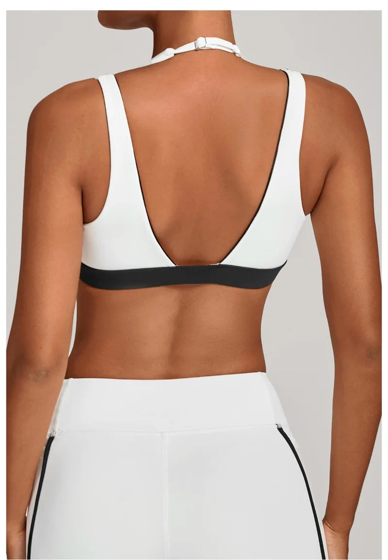 Women's Nude Yoga Bra Slim Fit Beautiful Back Sports Top Fitness Running Casual Tight-fitting Top