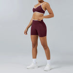 2PCS Yoga Suit Seamless Sports Set Gym Outfits Women Tracksuit Running Workout Clothes Sports Bra Athletic Wear Yoga Clothing