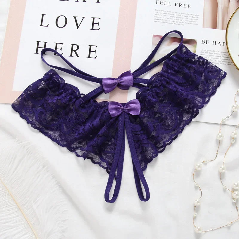 Sexy Women Panties Lingerie Lace Underwear Underwear Panties Hot Transparent Lingerie Female G-string Embroidered Thong