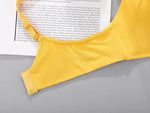 Sexy No Wire Push Up Underwear Women Seamless Bra Girls Students Breathable Thin Bras Female's Bra Breathable Gathered Lingerie