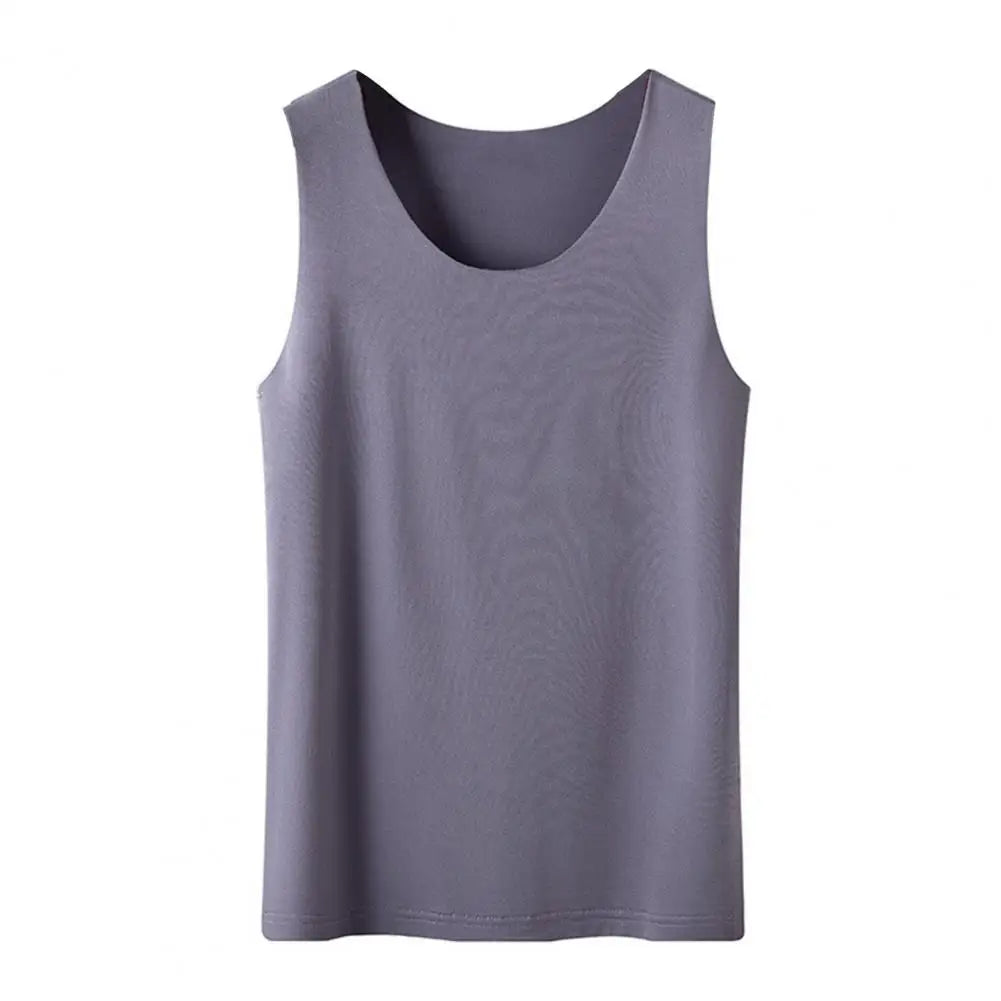 Women Bottoming Vest Sleeveless Ice Silk Seamless Stretchy Round Neck Dry Dry Cooling Camisole Summer Office Vacation Basic Top