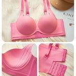Comfortable Bra Seamless Bra Women's Large Cup Anti-sag Comfort Bras Soft Underwire SupportBreathable Bra 2025