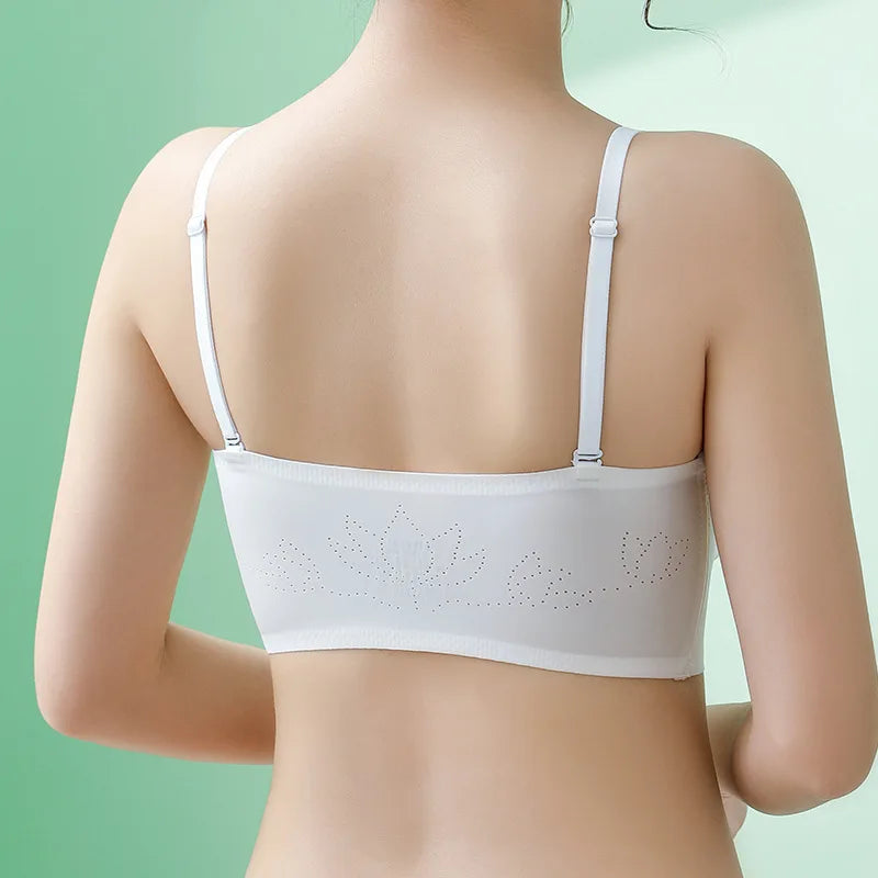 Push-Up Bras For Women Front Buckle Strapless Bra Seamless Invisible Bra Wireless Underwear Solid Color Sexy Lingerie S-XL
