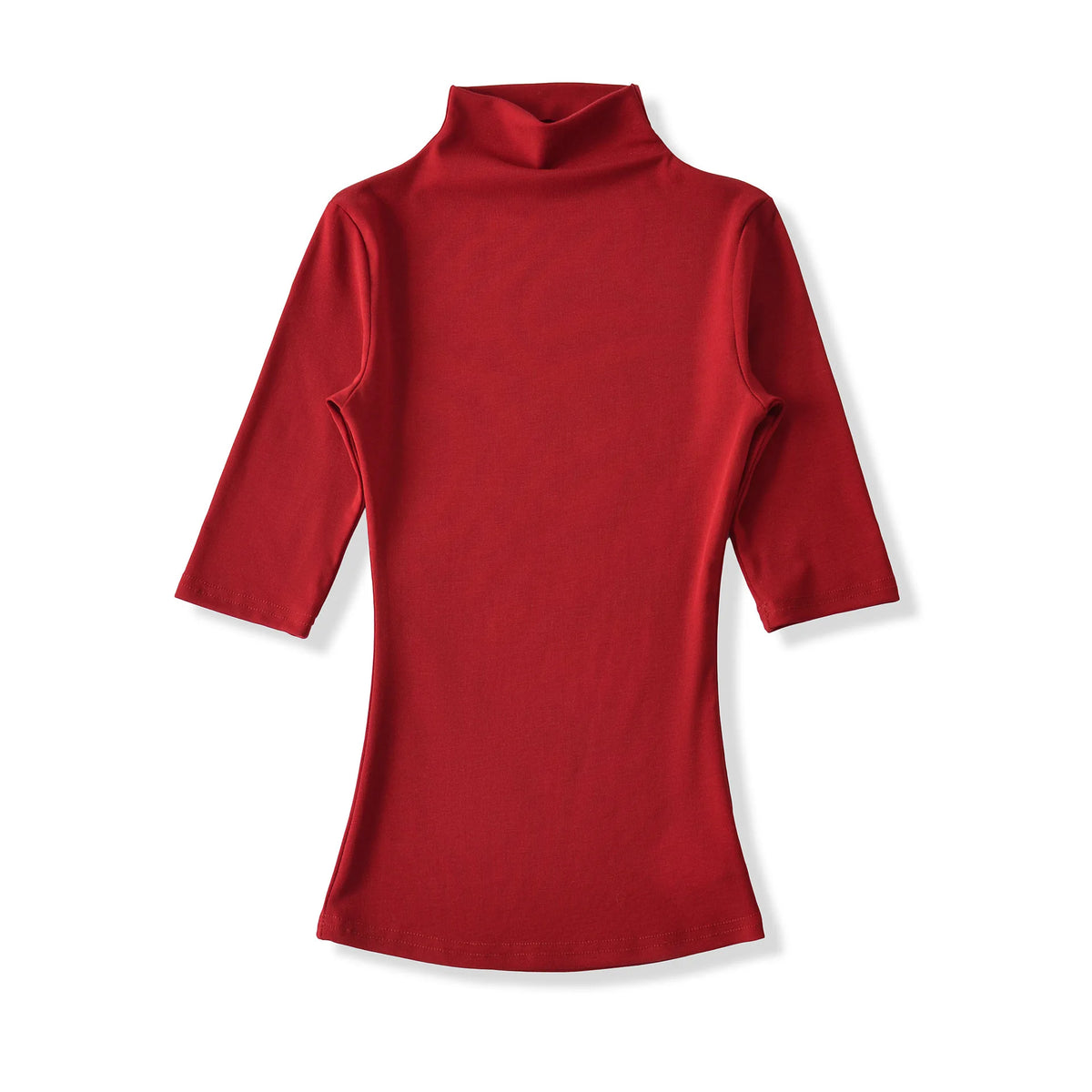 New Pure Desire Style High Neck Slim Fit Base Solid Color Casual T-Shirt Charming For Woman Elegant Fashion Soft T-Shirt M8IL