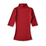 New Pure Desire Style High Neck Slim Fit Base Solid Color Casual T-Shirt Charming For Woman Elegant Fashion Soft T-Shirt M8IL