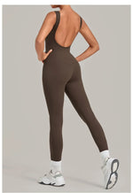 Women's Seamless Yoga Jumpsuits Fitness Sports Hip-lifting Beauty Back Sleeveless One-Piece Training Workout Running Bodysuits