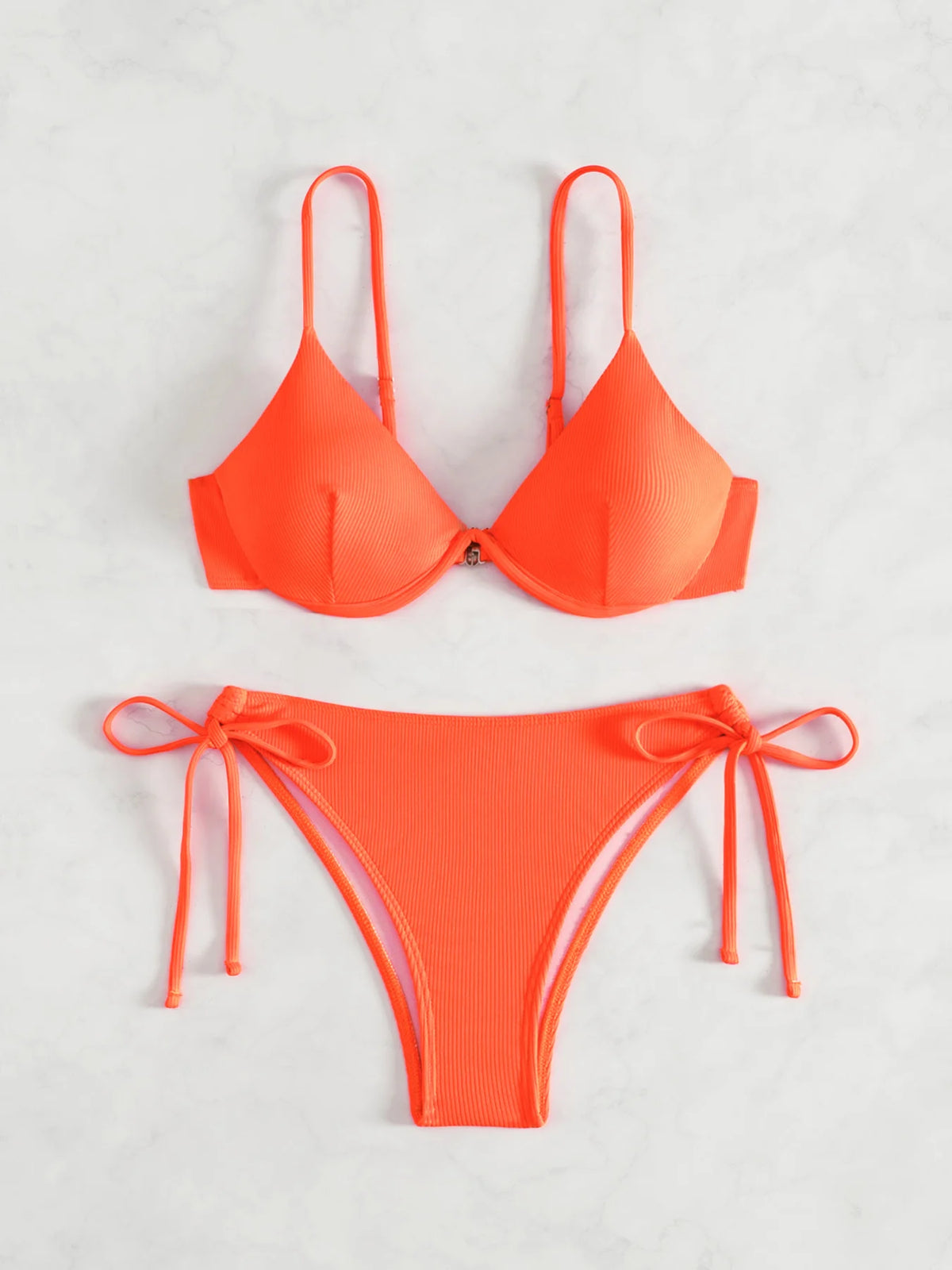 ZTVitality Solid Underwire Sexy Bikini 2025 New Arrival Biquini Padded Push Up Bandage Swimsuit Women Swimwear Summer Beachwear