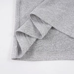 American knitted mid-waisted trousers, simple low-waisted straight loose casual trousers