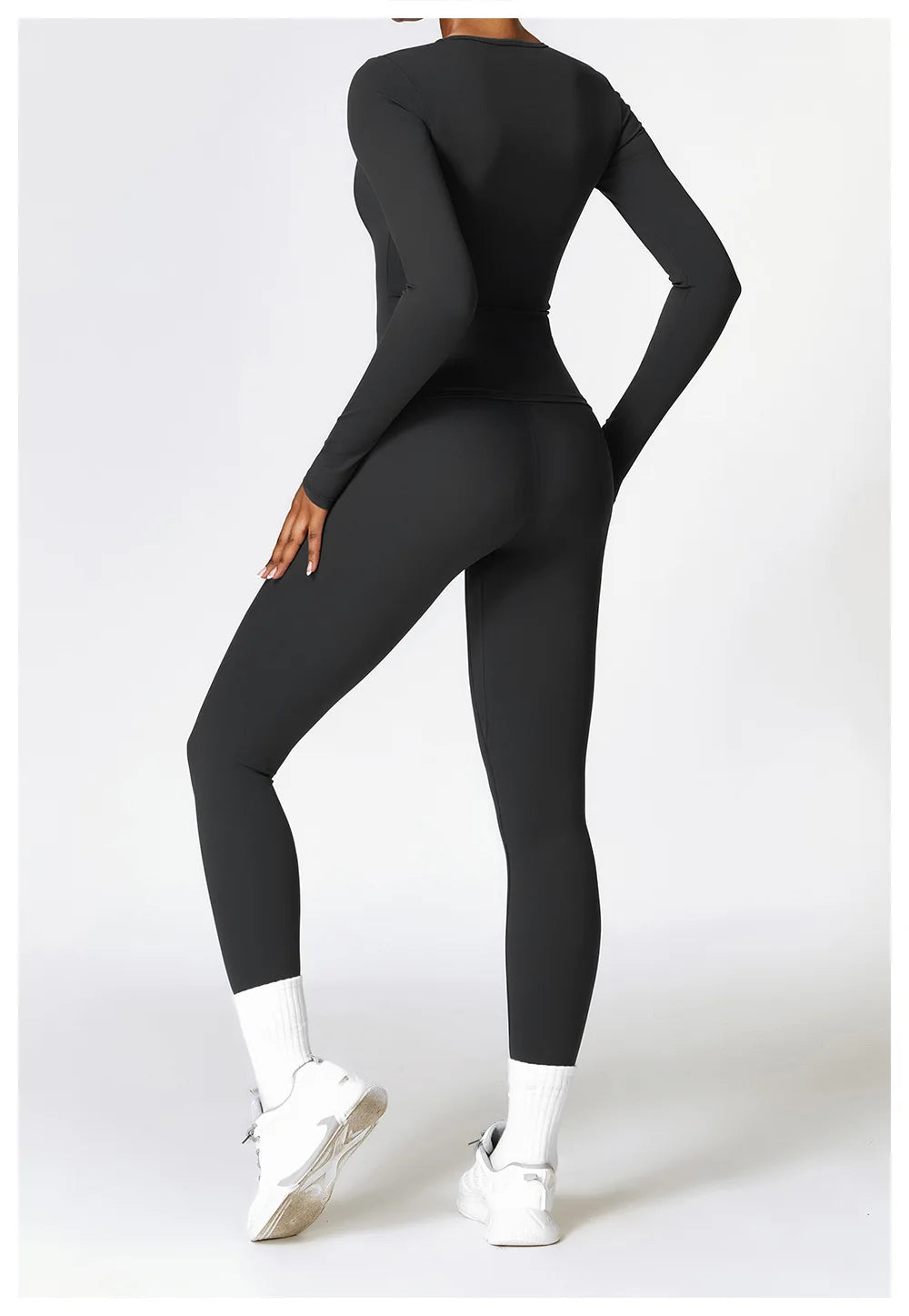 NCLAGEN Long Sleeve Workout Top Gym Pilates Clothes Women Active Wear Sports Shirt Elastic Fitness Yoga Clothing Running Shirts