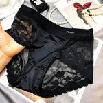 Lace large size high waist underwear women's butt lifting breathable briefs