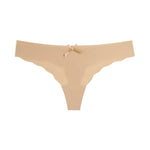 Bow Seamless Thong Women Low Waist Panties Sexy Underwear Ladies Briefs Lingere Panty Underware Comfortable Lingerie Thongs