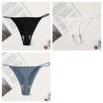 3Pcs/Set Women Panties G-String Seamless Underwear Low Rise Thongs Sexy Lingerie Female Thong G-String High Cut Panties
