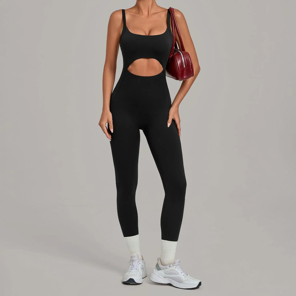 Women's Seamless Yoga Jumpsuits Sports Gym Fitness Backless Sleeveless Hip-lifting Pants One-piece Training Workout Bodysuits