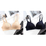 2Pcs/Set Push Up Bra Padded Bras For Women Non-wire Brassiere Sexy Lingerie Solid Color 3/4 Cup Underwear Comfort Intimates