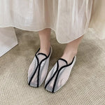 Soft Sole Super Soft 2026 Hollow-out Mesh Summer Slip-on Flat Square-toeShoes for Women