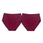 2Pcs/Set Women Cotton Panties High Waist Briefs Breathable Underwear Female Underpants Plus Size Sexy Lingerie S-XXL 8 Colors