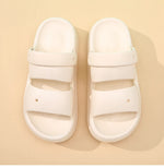 Women Summer Platform Sandals Thick Sole Home Street Slippers Soft EVA Girls Student Daily Walking Shoes 2 Way Wear Sandalias