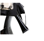 BIGTREE Pumps 2026 Summer New Hot Sale European Style Patent Leather Pointed Toe Buckle Platform High Heel Bow Shoes Women Shoes
