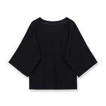 Fashion Casual Short Sleeve Knit Top Women Black White V Neck T Shirt Loose Fit Casual Short Sleeved Top For Summer Elegant E9OJ