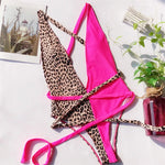 Long Strap Wrap Around Swim Suit For Women Swimwear One Piece Swimsuit Female Bather Snake Print Bathing Suit Beach V852