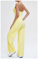 Wide-leg Pants Women Bell-bottoms High Waist Yoga Pants Workout Gym Leggings Naked Feel Pilates Running Cycling Sports Trousers