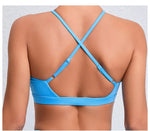 Women's Yoga Bra - Running Cross Back Breathable Naked Feel Sports Fitness Brafor Yoga Running Gym Top