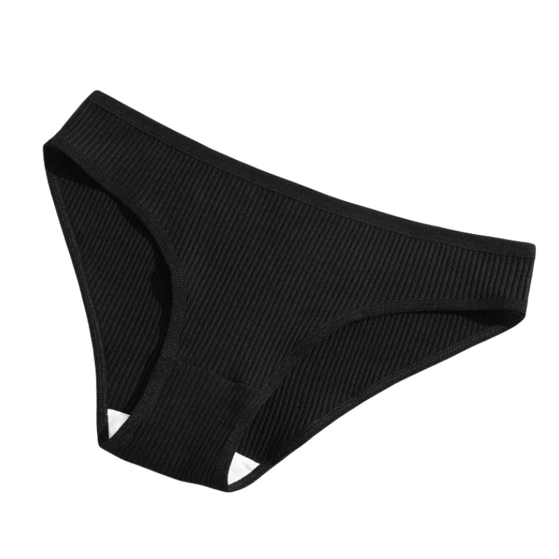 3Pcs/Set Cotton Panties Women Low Waist Underwear Seamless Briefs Solid Color Sports Breathable Underpants Female Lingerie