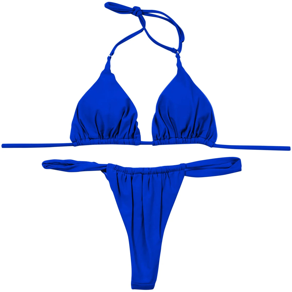 Sexy Bikini Set Two Piece Swimsuit Bikini Set Push Up Bra Solid Thong Women Swimwear Beachwear Bathing Suit Traje De BañO 2024