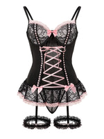 Women's Sexy Lingerie Lace Bra Set Erotic Underwear Set Bralette Bra and Panty Garter Set Sex Hot Erotic Sleepwear