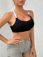 Sexy Sports Bras Fitness Women Underwear Yoga Crop Tank Top Ribbed Backless Lingerie Bras Comfortable Push Up Bralette Chic Vest