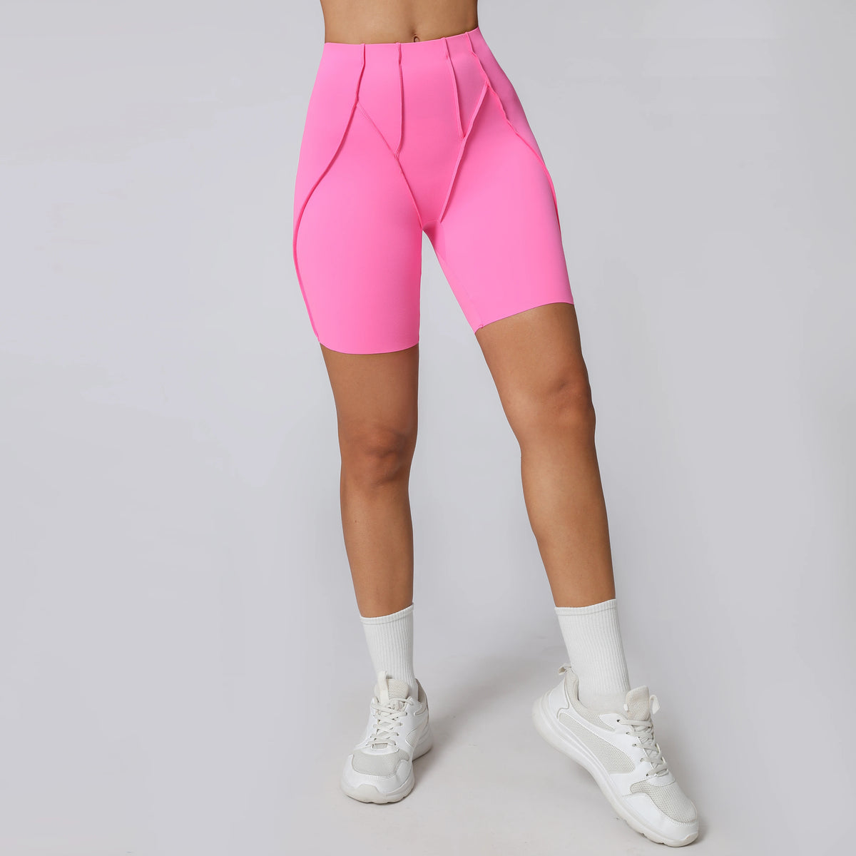 Yoga Shorts Women Fitness Shorts V-shaped Waist Running Cycling Shorts Breathable Sports Leggings Workout Gym Shorts