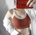 Women Lace Bra Comfort Top Seamless Underwear Removable Pads Female Wireless Bralette Ladies Sexy Lace Trim Lingerie