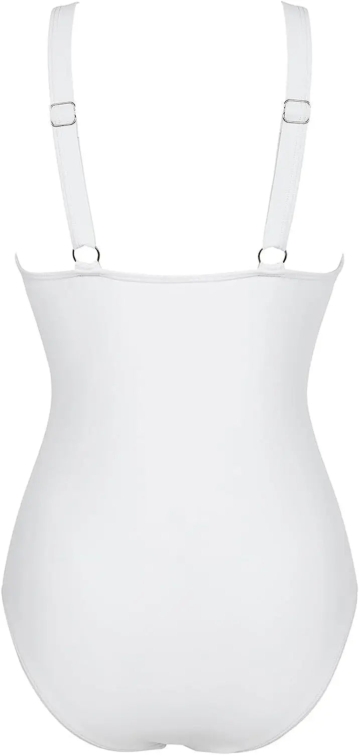 2024 Sexy One Piece Swimsuit Women Mesh Strappy Plunge Swimwear Tummy Control Bathing Suits Beach Wear Monokini Swimming Suit